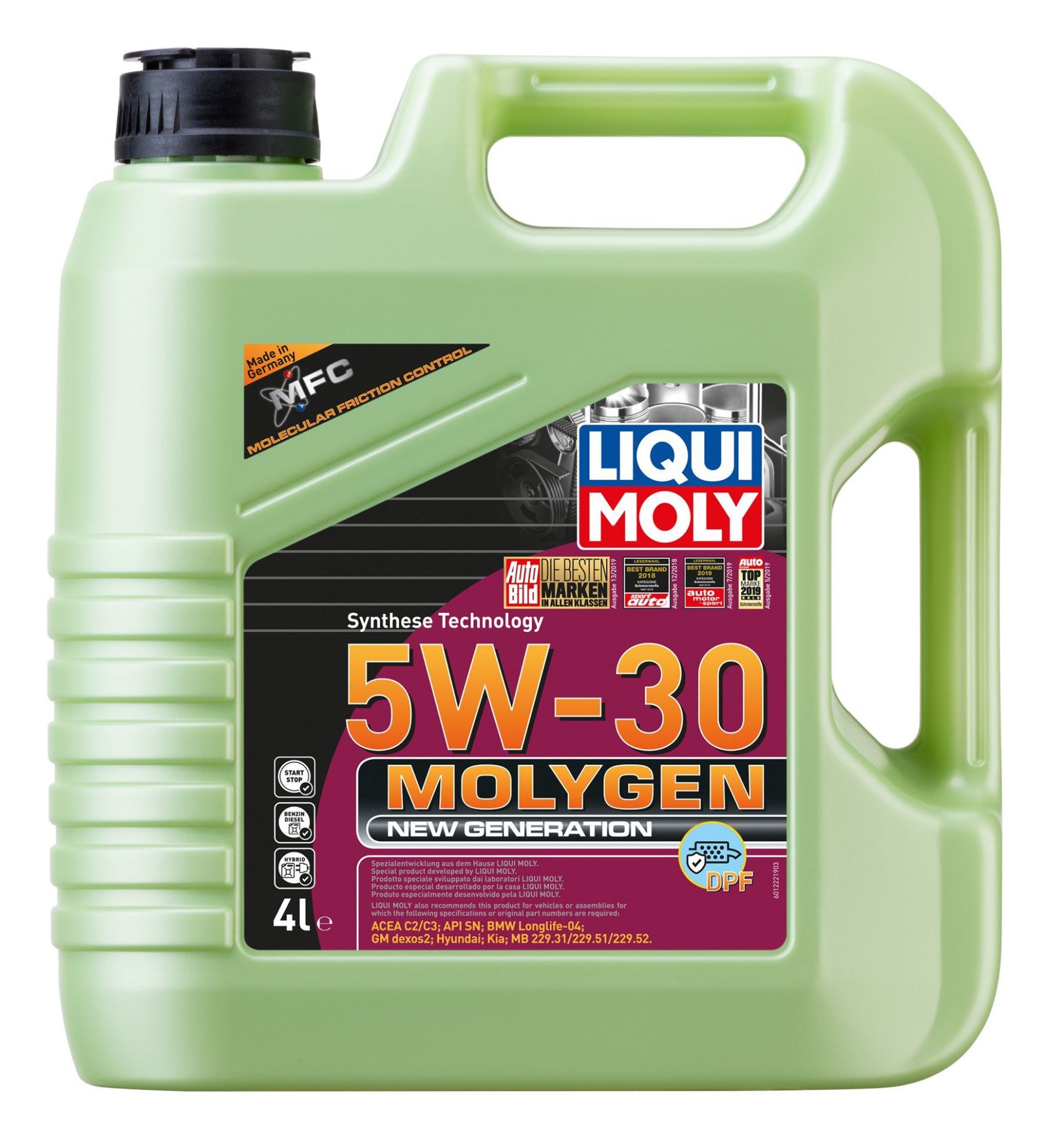 Liqui Moly Molygen 5W30 Yeni Nesil 4 Lt Motor Yağı (Üretim Yılı: 2023)