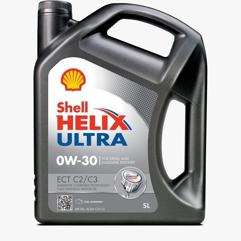 Shell Helix Ultra 0W-30 ECT C2/C3 5 Lt Motor Yağı (Üretim Yılı: 2024)