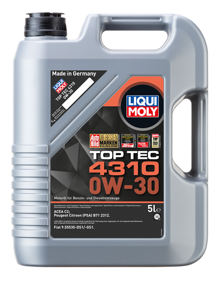 LIQUI MOLY 0W30 Motor Yağı Tam Sentetik TOP TEC 4310  5 Lt. (2362)
